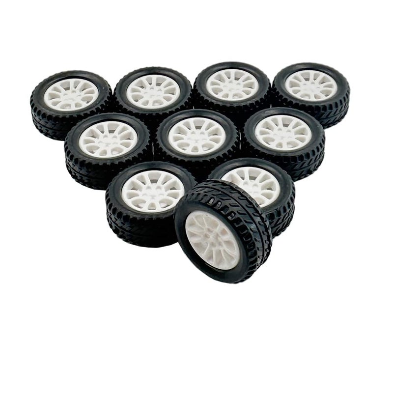 URIMPAVIDO 10pcs Toy Car Wheels 20mm Rubber Tire for DIY Model Accessories - Image 5